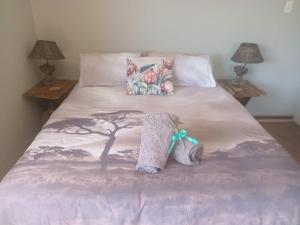 Postel nebo postele na pokoji v ubytování Kliplelie Selfsorg