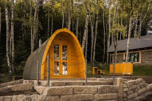 Bygningen som feriehuset ligger i