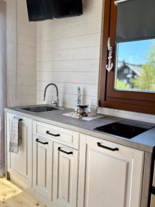 Kuchyň nebo kuchyňský kout v ubytování Vidusgrīvas + 40 fotografií