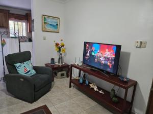 TV a/nebo společenská místnost v ubytování Garden II