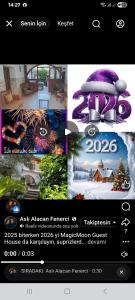 a page of a website with a picture of a mushroom at MAGIC MOON guest house in Mağusa