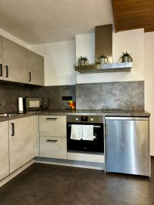 Nhà bếp/bếp nhỏ tại Ferienwohnung Lechner