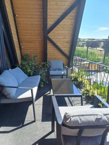 Balkón nebo terasa v ubytování A frame Alba Iulia + 14 fotografií