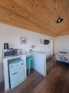 Kuchyň nebo kuchyňský kout v ubytování Tiny House Aeropuerto el Tepual