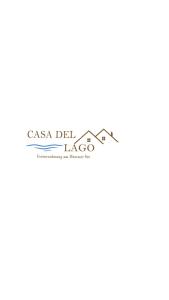 een logo voor een restaurant met een roze achtergrond bij Casa del Lago - Ferienwohnungen am Dümmer See in Lembruch