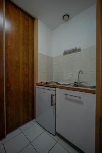 Kuchyň nebo kuchyňský kout v ubytování Appartement Dauphin - Résidence Kiwi