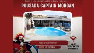 Bazén v ubytování Pousada Captain Morgan Pontal do Sul com Piscina nebo v jeho okolí
