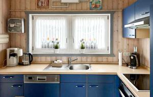 Η κουζίνα ή μικρή κουζίνα στο Cozy Home In Rechlin With Sauna