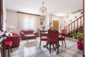 Posezení v ubytování B&B Il Mirto
