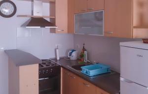 a kitchen with a sink and a stove top oven at 3 Bedroom Lovely Apartment In Rogotin-Ploce in Rogotin +13 photos