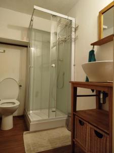 Koupelna v ubytování Gîte Chez Albertine