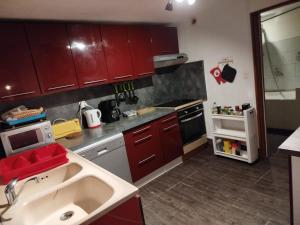 Kuchyň nebo kuchyňský kout v ubytování Gîte Chez Albertine + 2 fotografie