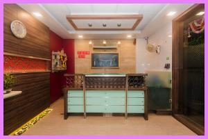 Køkken eller tekøkken på Hotel Golden Sky Premium