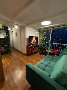 Illustration of Industrial Chic Apartment