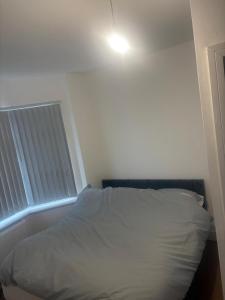 1 cama en una habitación con una luz en la pared en Citywise Guest House, en Sands