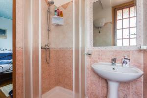 Koupelna v ubytování B&B Il Mirto