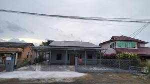 Bygningen som feriehuset ligger i