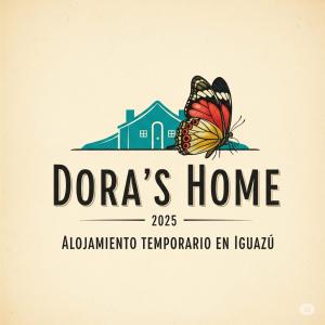 Et logo, certifikat, skilt eller en pris der bliver vist frem på Doras Home