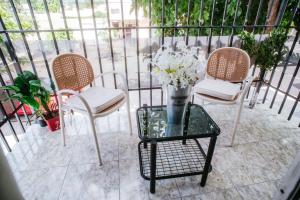 En balkon eller terrasse på Donde topa + 4 billeder