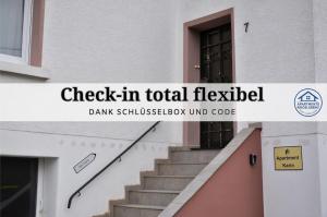 Et logo, certifikat, skilt eller en pris der bliver vist frem på Apartment Karin - Modern ausgestattet und ideal für Gruppen bis 6 Personen und Hund, egal ob Familie, Kollegen oder Freunde, 85qm mit Terasse und eigenem Stellplatz + 17 billeder