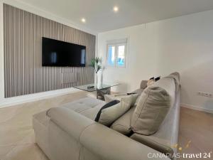 TV a/nebo společenská místnost v ubytování Los Roquitos II