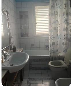 Koupelna v ubytování Tutta vita