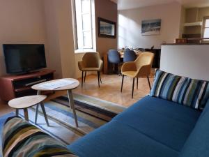 Posezení v ubytování Le Bullière 60m2 plein centre!