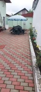 Bygningen som feriehuset ligger i