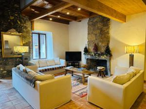 Posezení v ubytování Maison du Bourg