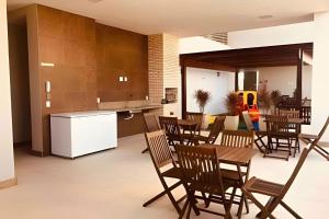 Køkken eller tekøkken på Espetacular Praia 24HRS [LUXO]