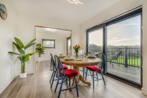a dining room with a table and chairs and a large window at 2 Bed in Crackington Haven oc-h33817 in Crackington Haven +20 photos