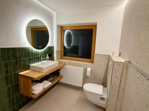 Koupelna v ubytování Bergnest Appartements