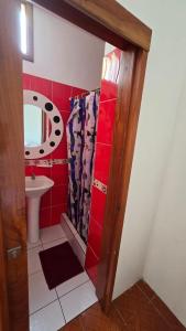 Et badeværelse på Habitación Almar