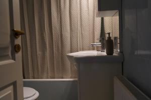 Et badeværelse på Spacious apartment by the sea + 18 billeder