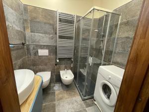 Et badeværelse på Montaria Suite