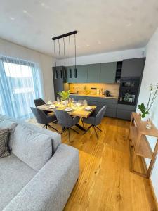 Χώρος καθιστικού στο Apartmány Horizont