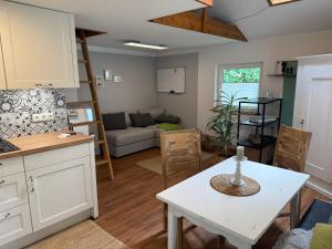 Køkken eller tekøkken på Ferienwohnung im Herzen von Oberstdorf