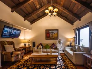 Posezení v ubytování Casa Colonial en el centro de Antigua -Tanque la Union