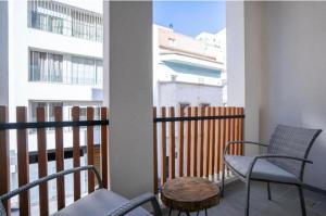 En balkon eller terrasse på Shantir Appartement