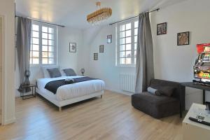 Postel nebo postele na pokoji v ubytování SC6 - Studio familial - Enghien gare - Lac & centre ville à pied