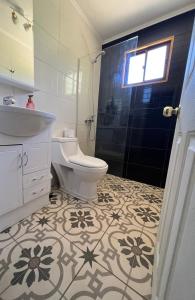 Koupelna v ubytování Cabañas Los Robles