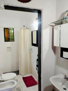 Koupelna v ubytování Depto Cura Gaucho