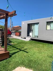 Bygningen som feriehuset ligger i