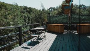 Balkón nebo terasa v ubytování EntreRios Lodge