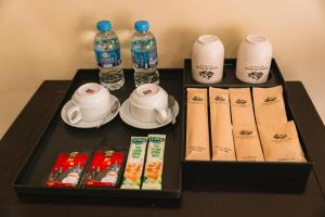 Příslušenství pro přípravu čaje a kávy v ubytování Tràng An Valley Retreat