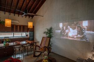 Posezení v ubytování Camfusion House