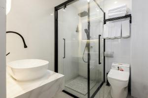 Koupelna v ubytování Yangshuo Yi ju hotel