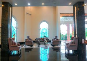 Khu vực ghế ngồi tại Alfahad Hotel