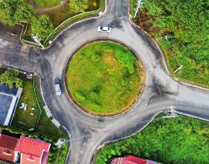 Letecký snímek ubytování Fernica Boarding House