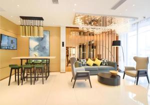 Posezení v ubytování City Comfort Inn Wuhan Huangpi Xiangyang Avenue Panlong